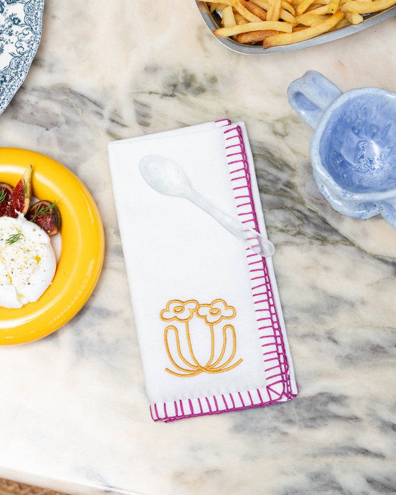 Set De 4 Serviettes Bouquet