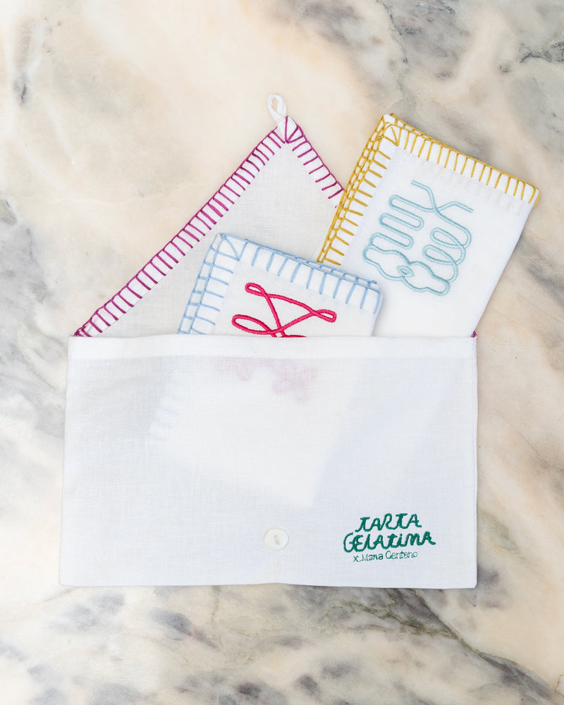 Set De 4 Serviettes Bouquet