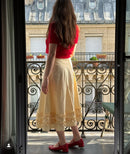 Mary Janes Emilia - Cuir Verni Rouge