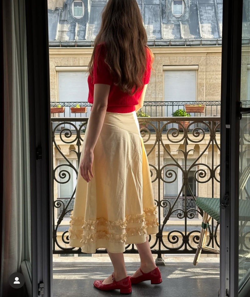 Mary Janes Emilia - Cuir Verni Rouge