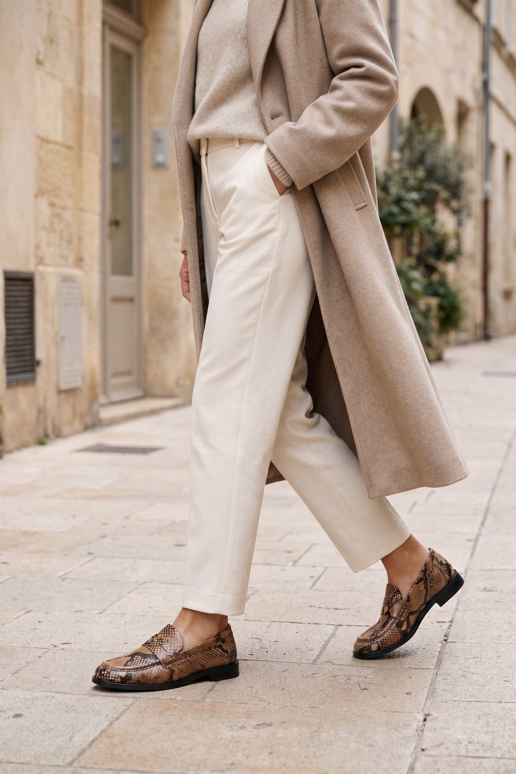 Mocasines Emilia efecto serpiente - Topo