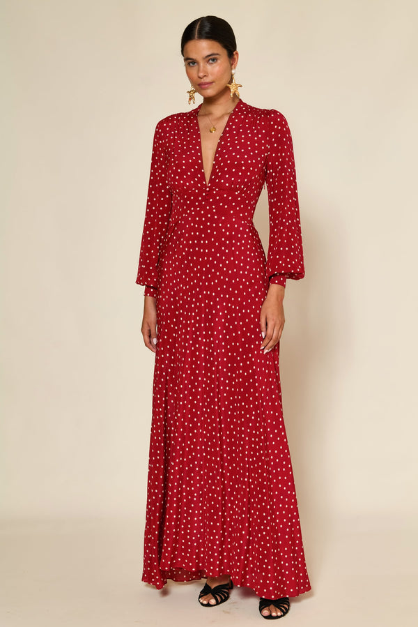 Robe Emory Layla Dot Red