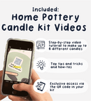 Home Pottery Candle Kit - Small - 2 Candles