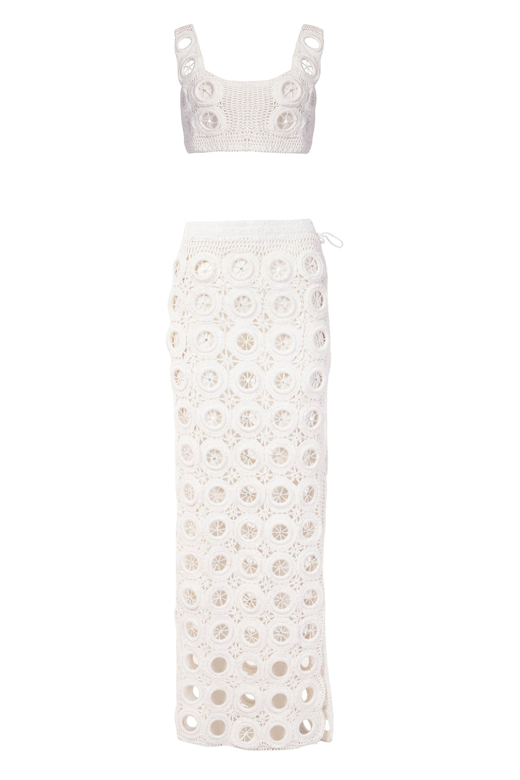 White Crochet Set
