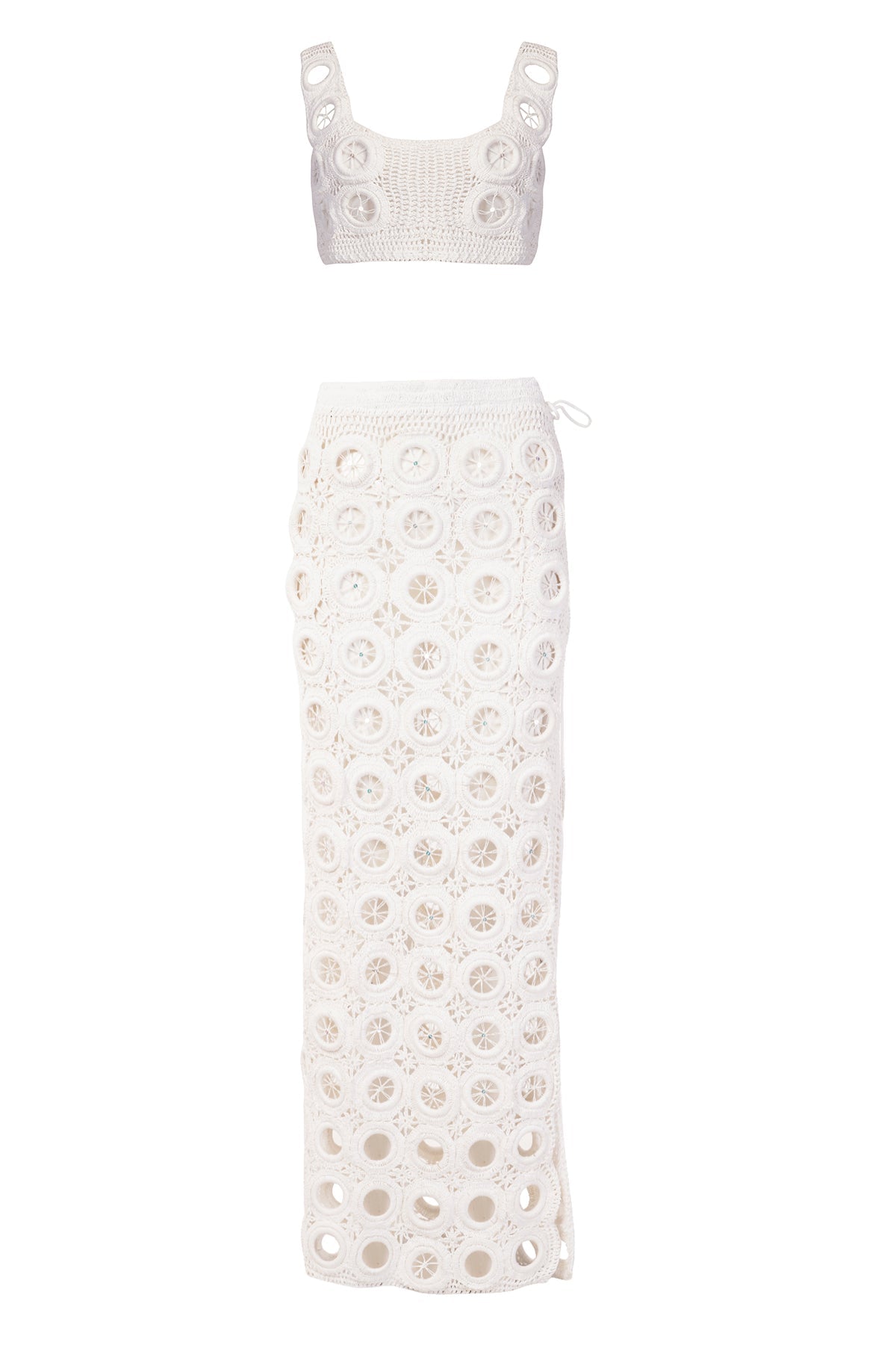 White Crochet Set