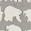 Housse De Coussin Polar Bear - Gris Et Naturel