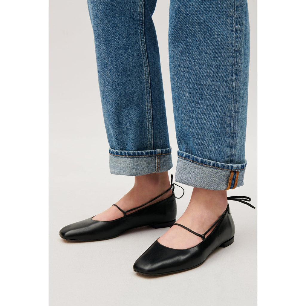 Ballerines Cuir Noir