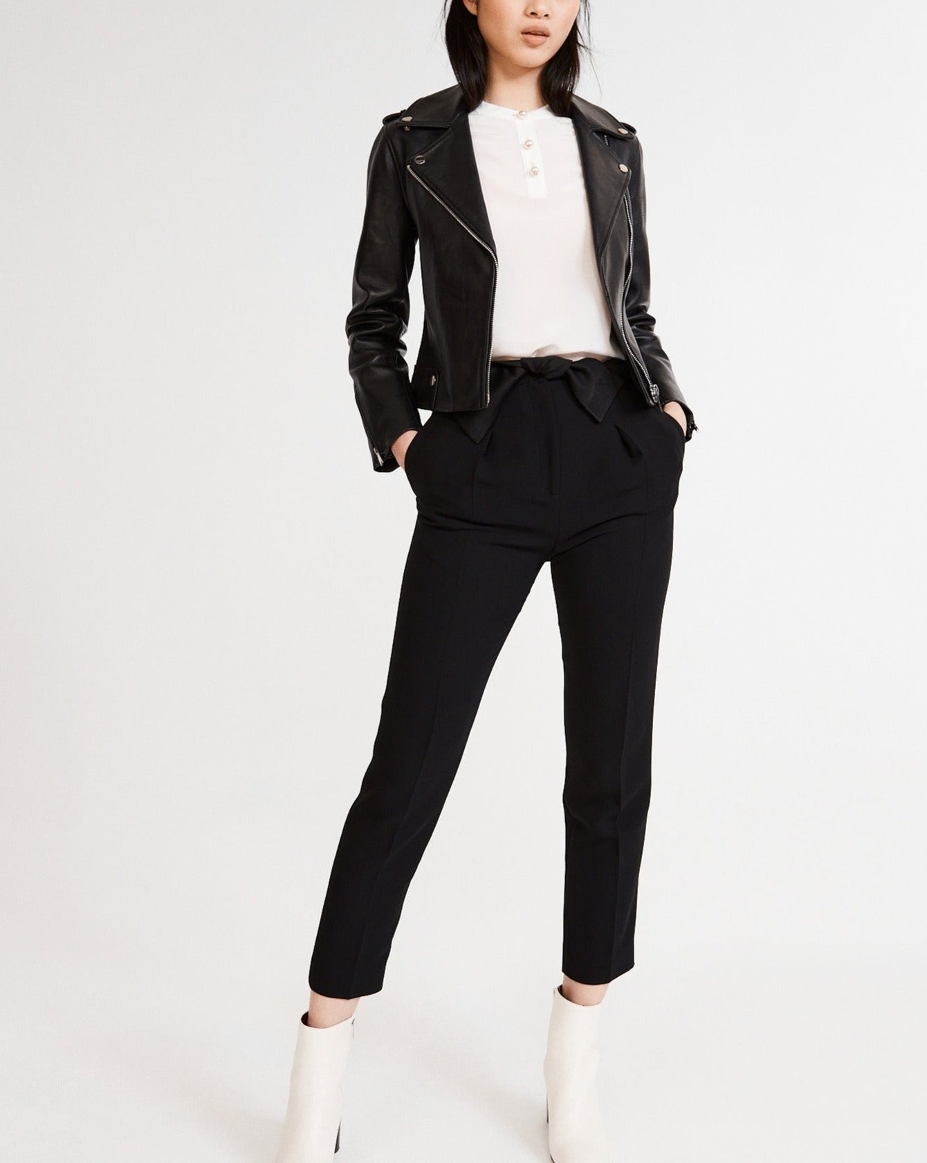 Claudie Pierlot - Trousers - Papaya - Black