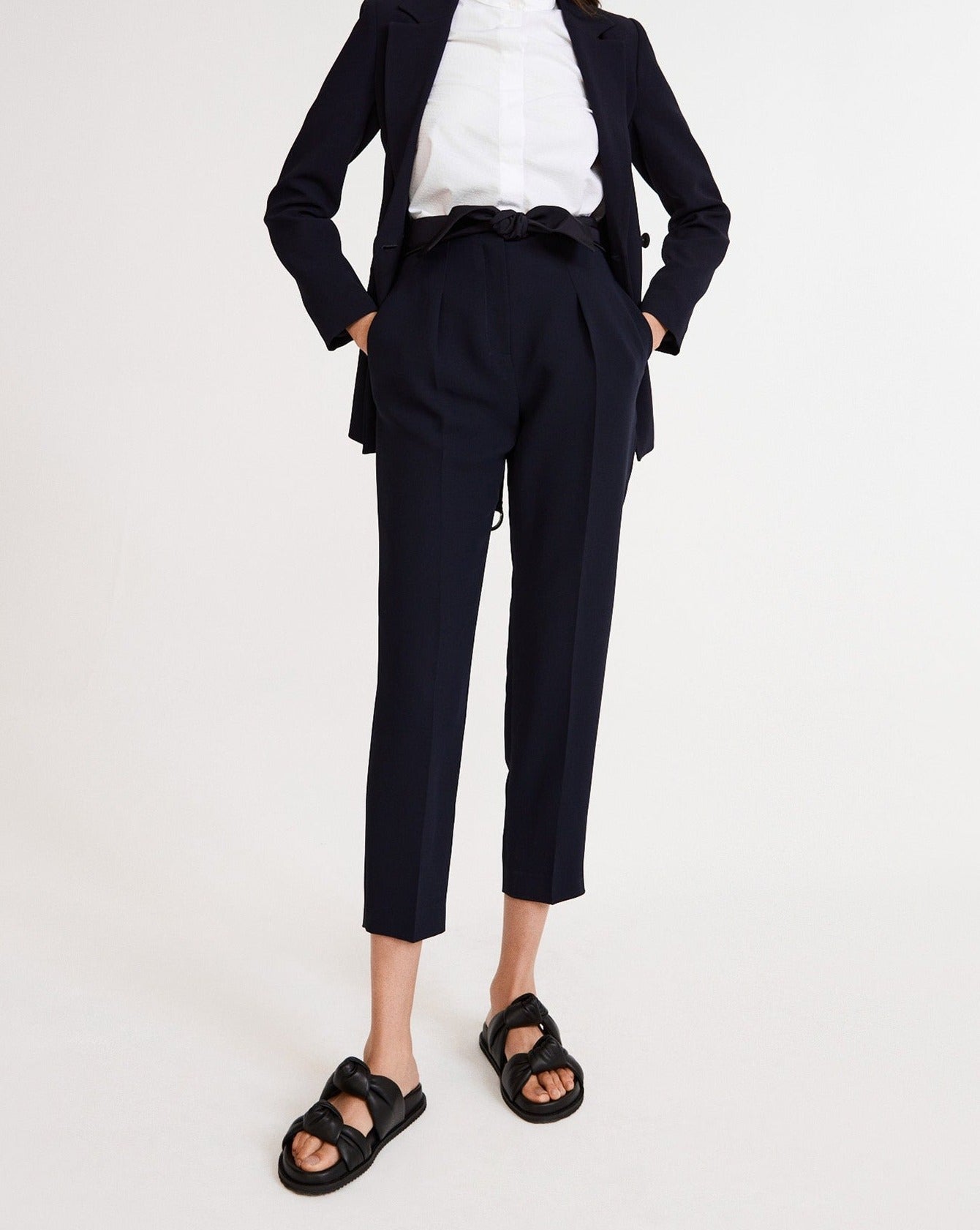 Claudie Pierlot - Trousers - Papaya - Navy