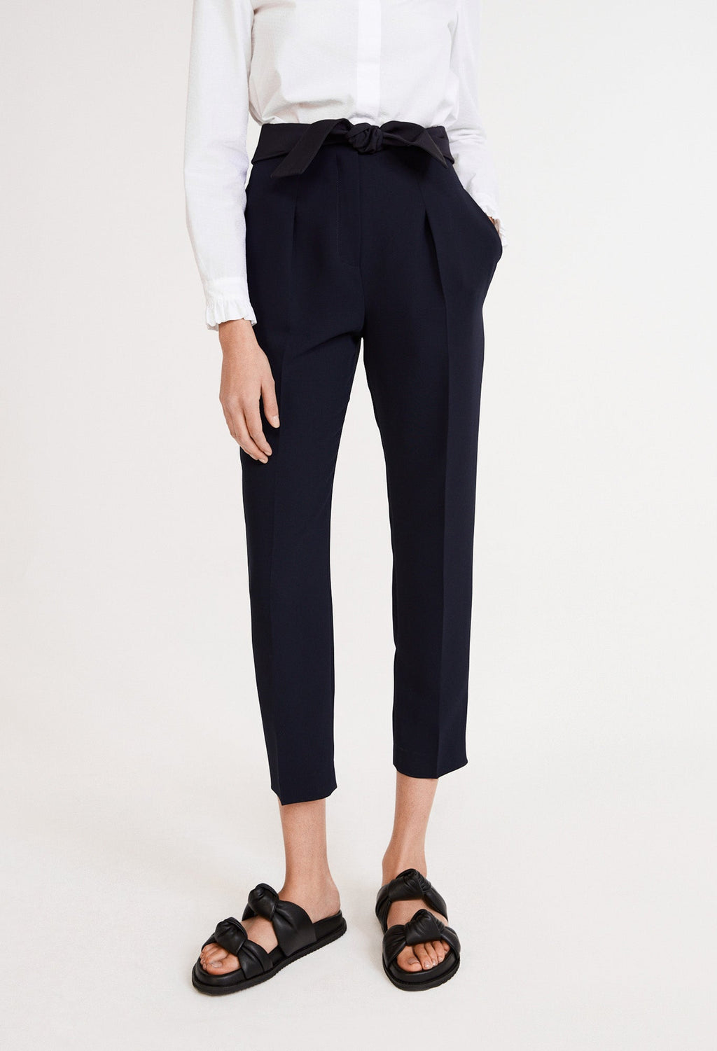 Claudie Pierlot - Trousers - Papaya - Navy