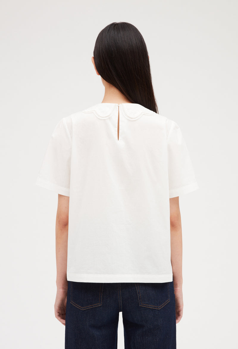 Claudie Pierlot - Top Basilic - Ecru