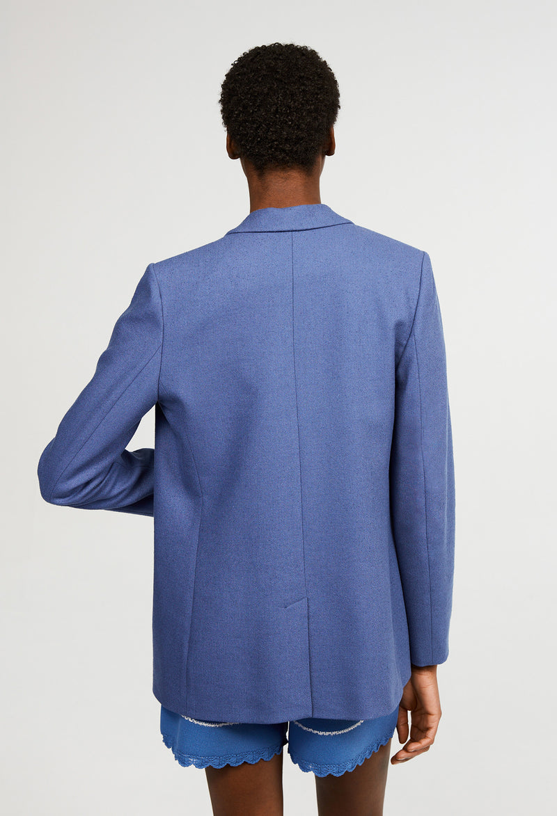 Claudie Pierlot - Verlaine Suit Jacket - Ocean Blue