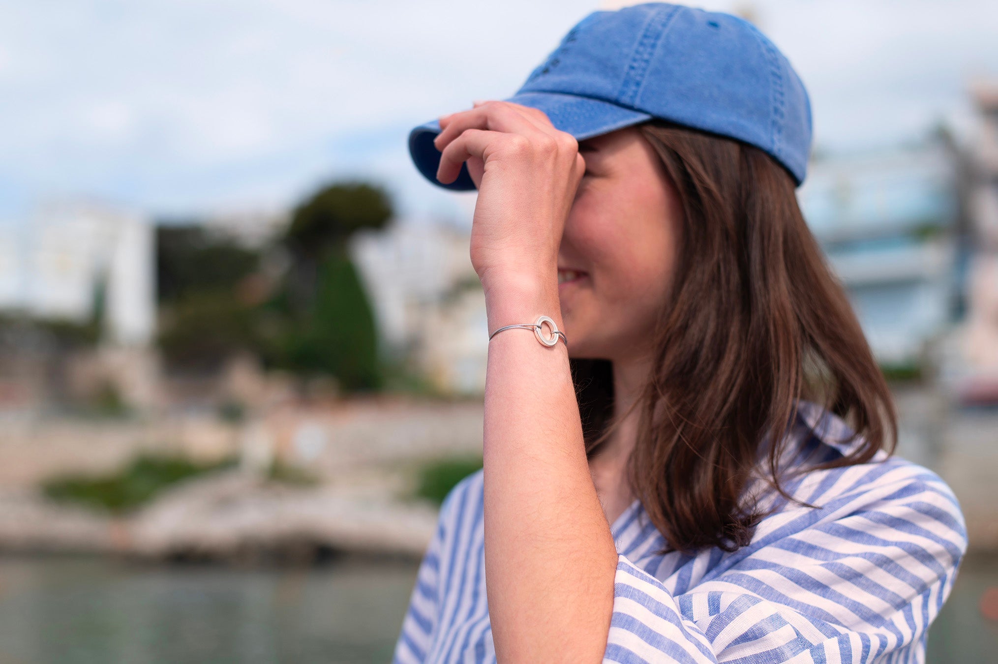Bracelet Inertie - Bleu Marine Pailleté