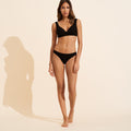 Top de bikini Valentine negro