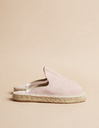 Espadrilles Plate Copenhague - Cuir Daim Rose - Femme