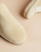 Alpargatas Planas Copenhagen - Piel Ante Beige - Mujer
