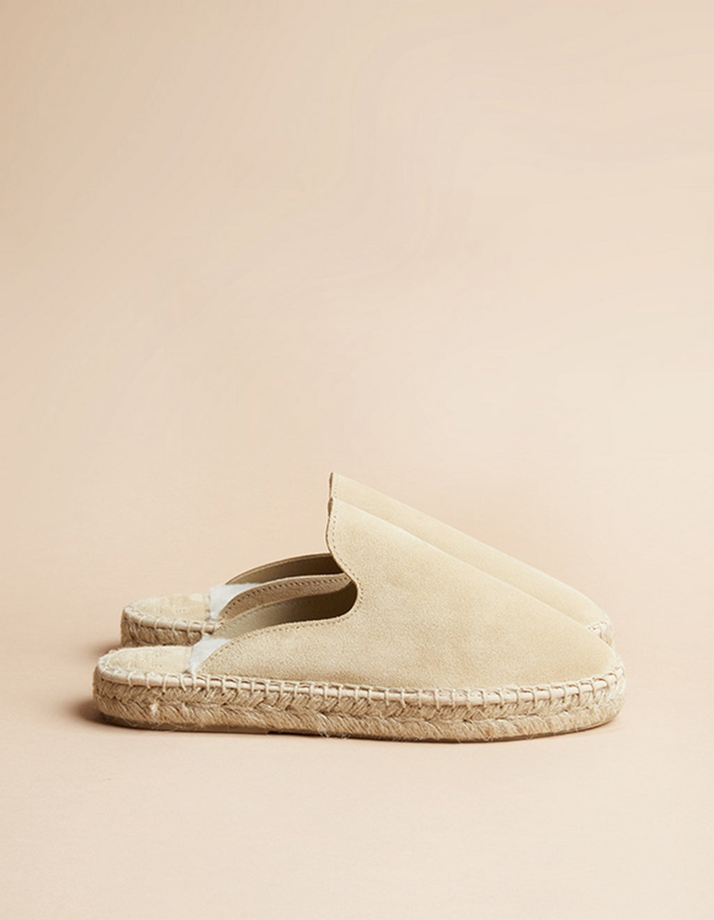Alpargatas Planas Copenhagen - Piel Ante Beige - Mujer