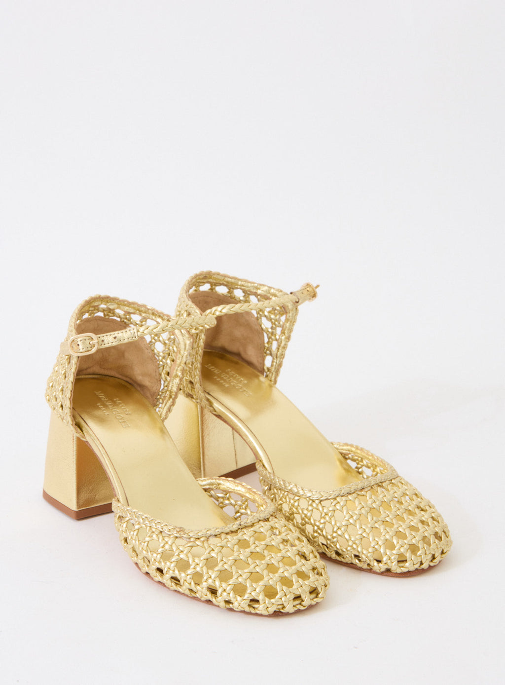 Petite Mendigote - Claire Foil Heels - Gold