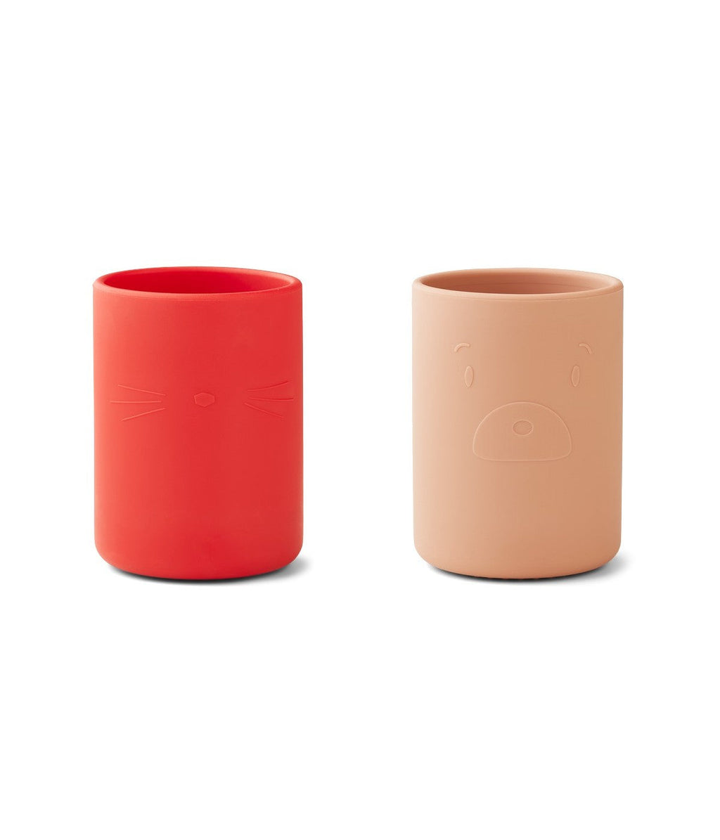 Ethan Mug - Set of 2 - Apple Red / Tuscan Rose