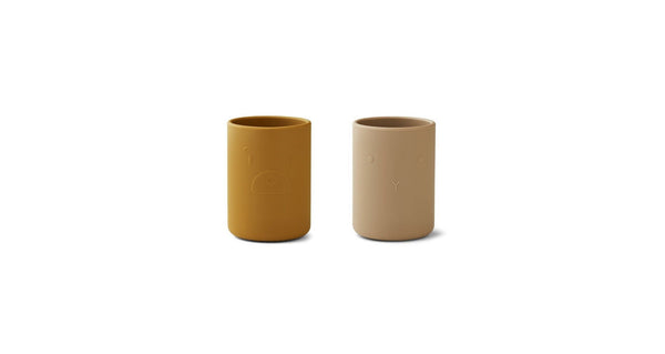 Set Of 2 Ethan Cups - Golden Caramel Oat Mix