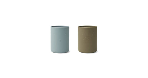 Set De 2 Gobelets Ethan - Blue Fog / Khaki Mix