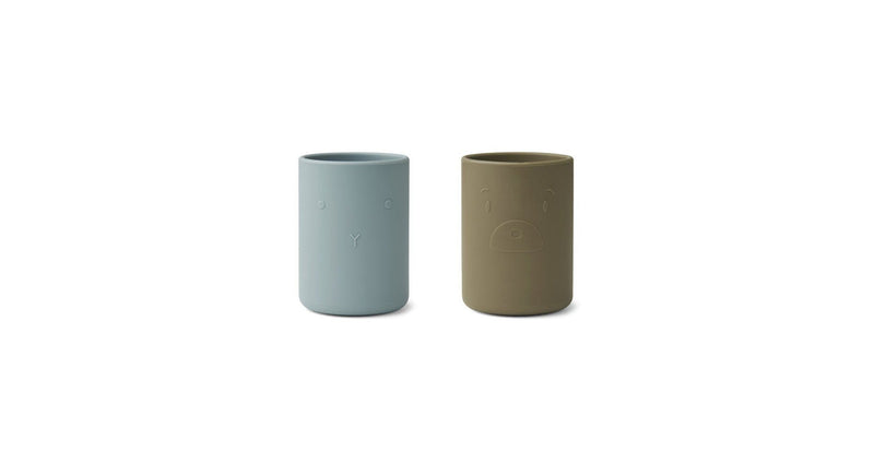 Set De 2 Gobelets Ethan - Blue Fog / Khaki Mix