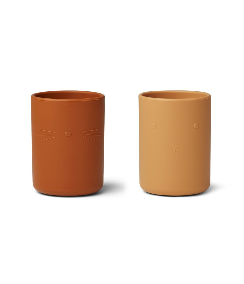 Liewood - Lot De 2 Tasses Ethan - Mélange Jaune