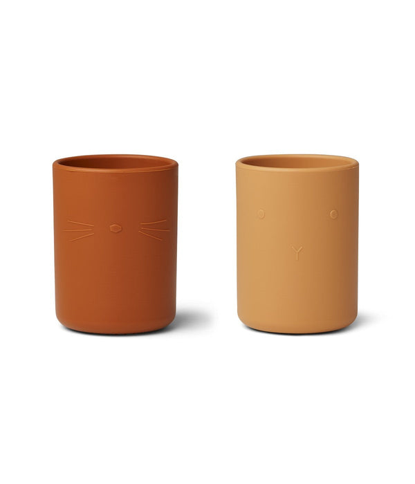 Juego de 2 tazas Ethan - Mezcla amarilla