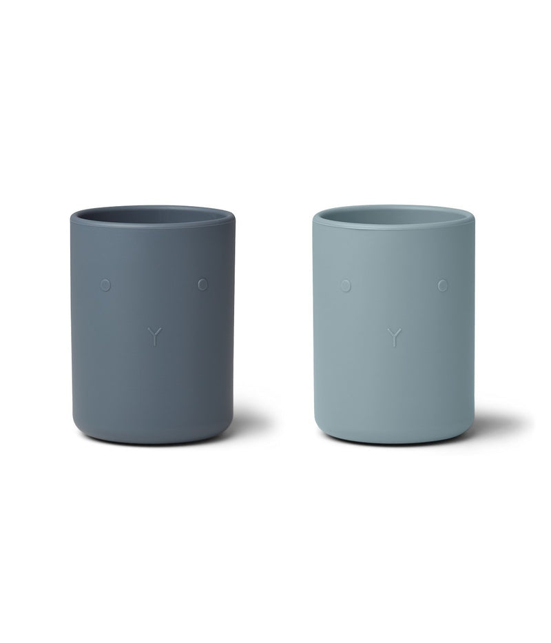 Liewood - Lot De 2 Tasses Ethan - Mélange Bleu