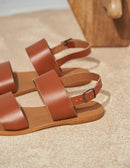 Etienne sandals - Cognac leather