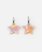 Boucles D'Oreilles Étoile - Rose Orangé