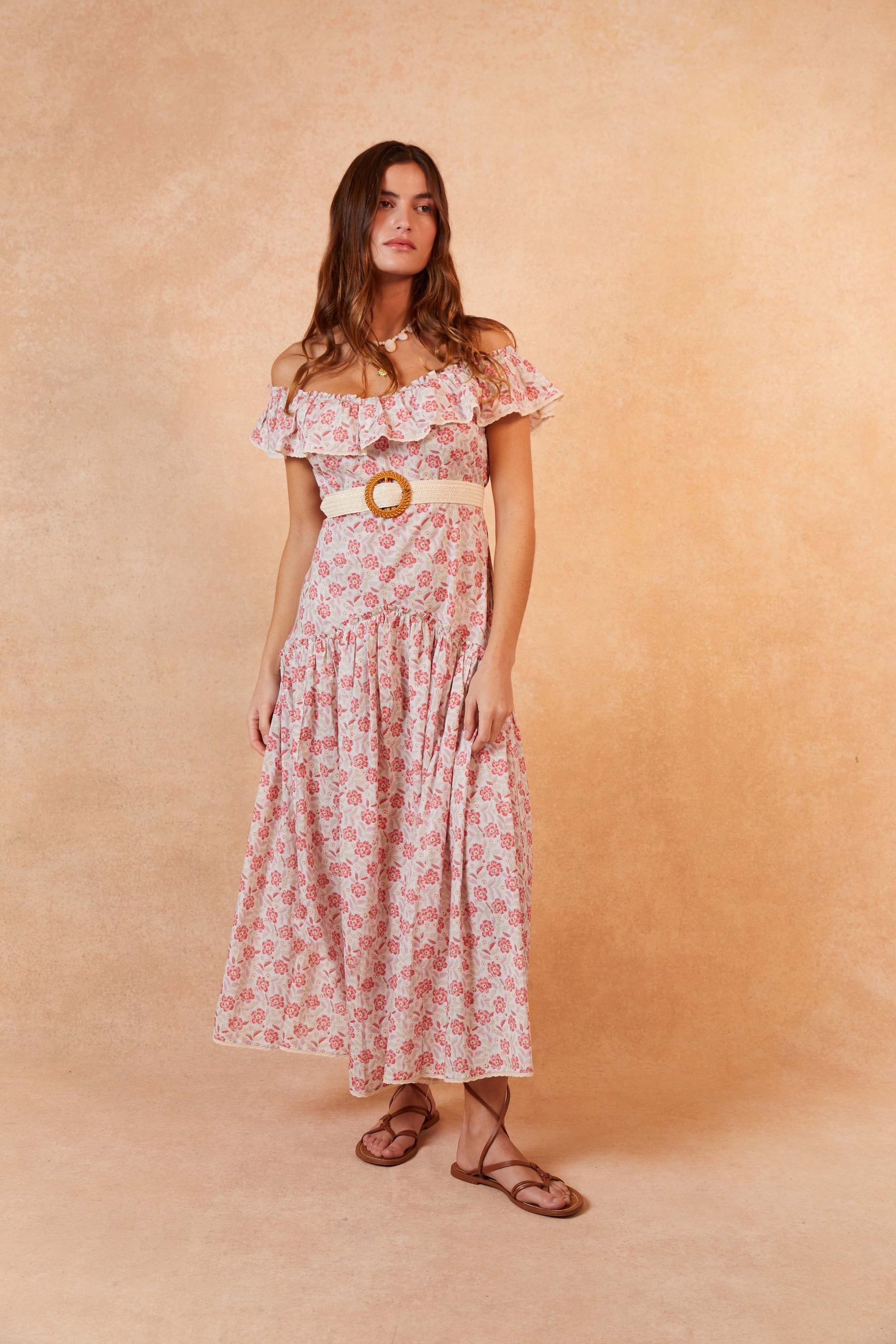 Vestido Eugene Crema Clavel