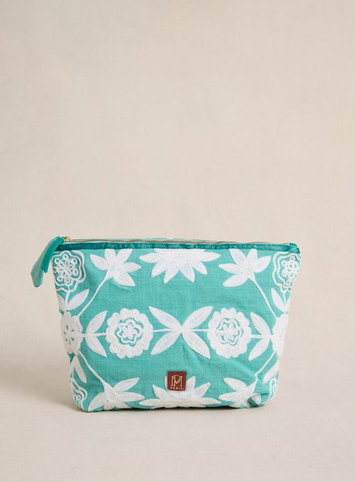 Pochette Eva Xl Broderie - Agave