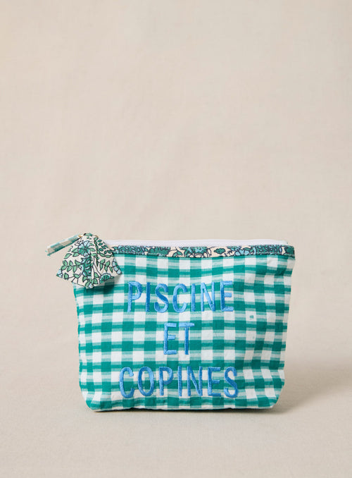 Pochette Eva - Vichy Emeraude