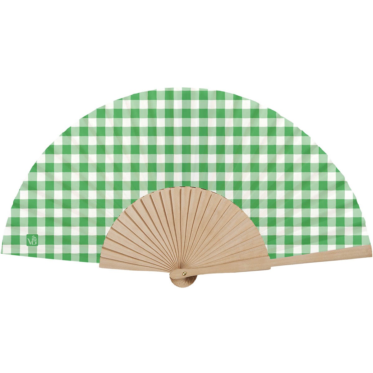 Eventail Bois De Bouleau Lisette Vert