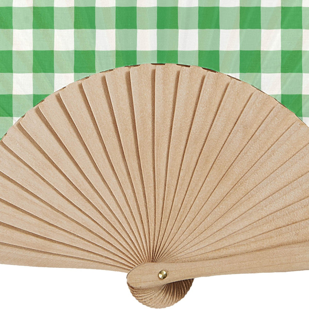 Eventail Bois De Bouleau Lisette Vert