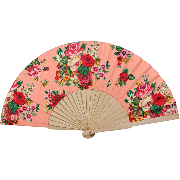 Mia - Eventail - Bois De Bouleau - Rose