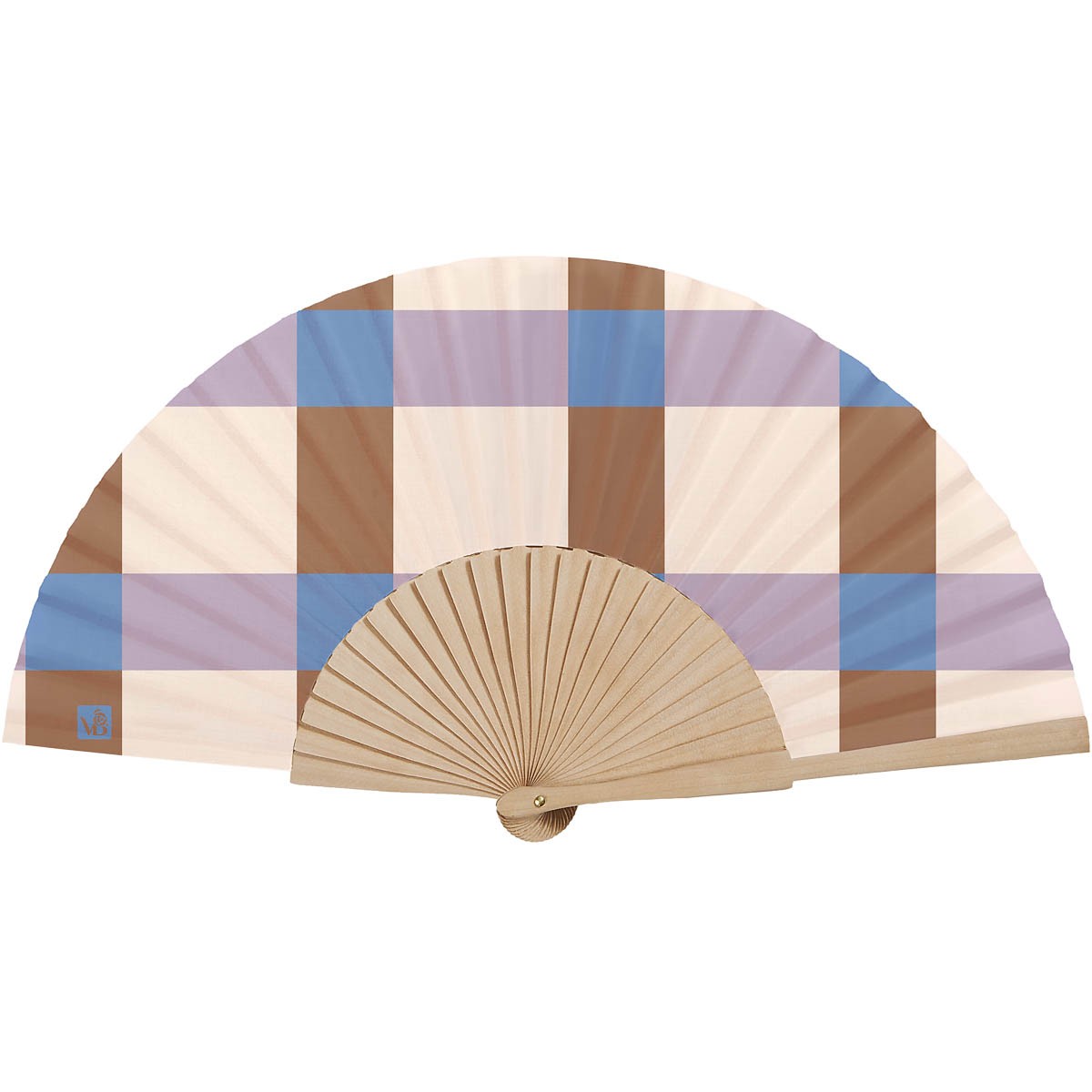Eventail Bois De Bouleau Moon Lila