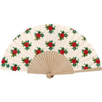 Eventail Bois De Bouleau Rosalie Blanc