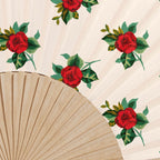 Eventail Bois De Bouleau Rosalie Blanc