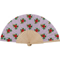 Eventail Bois De Bouleau Rosalie Lila