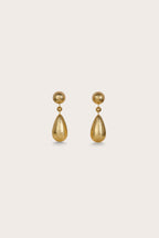 Pendientes Eviana - Madera laminada en oro