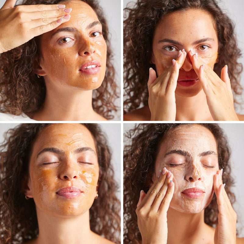 Exfoliating facial mask for sensitive skin