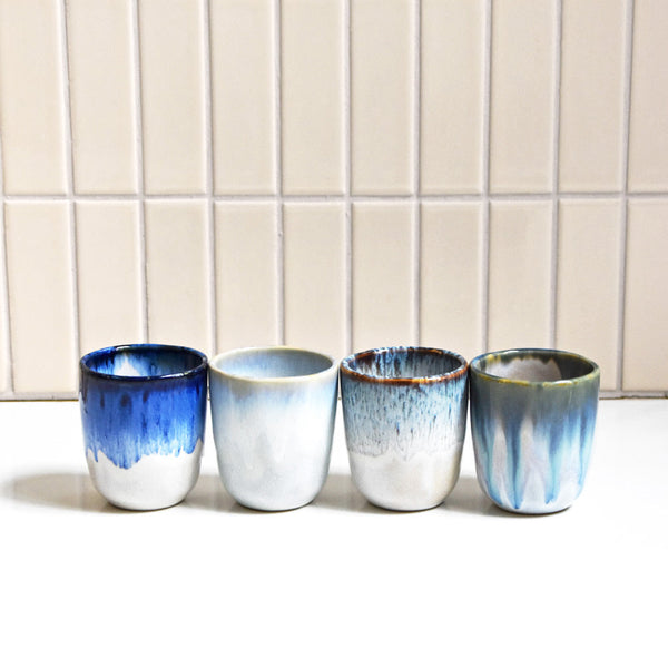 Set De 4 Tasses Expresso - Mix Azul