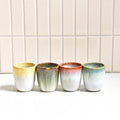 Set Of 4 Espresso Cups - Mix Green