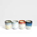 Set Of 4 Espresso Cups - Mix Vermelho
