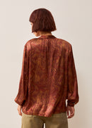 Azenor Blouse - Moiré Print