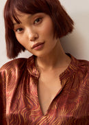 Azenor Blouse - Moiré Print