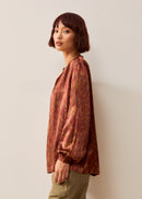 Azenor Blouse - Moiré Print