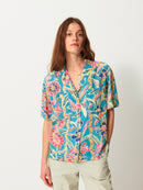 Chemise Hawai - Azur - Femme